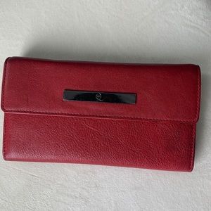 Dark Red MCQ Alexander McQueen wallet $250